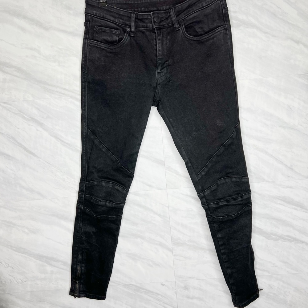 Ksubi Lo Crop Grunge Biker Skinny Jeans Pants
 27